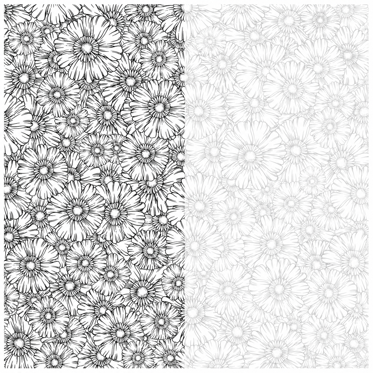 Floral Patterns - Ink Tracing Book