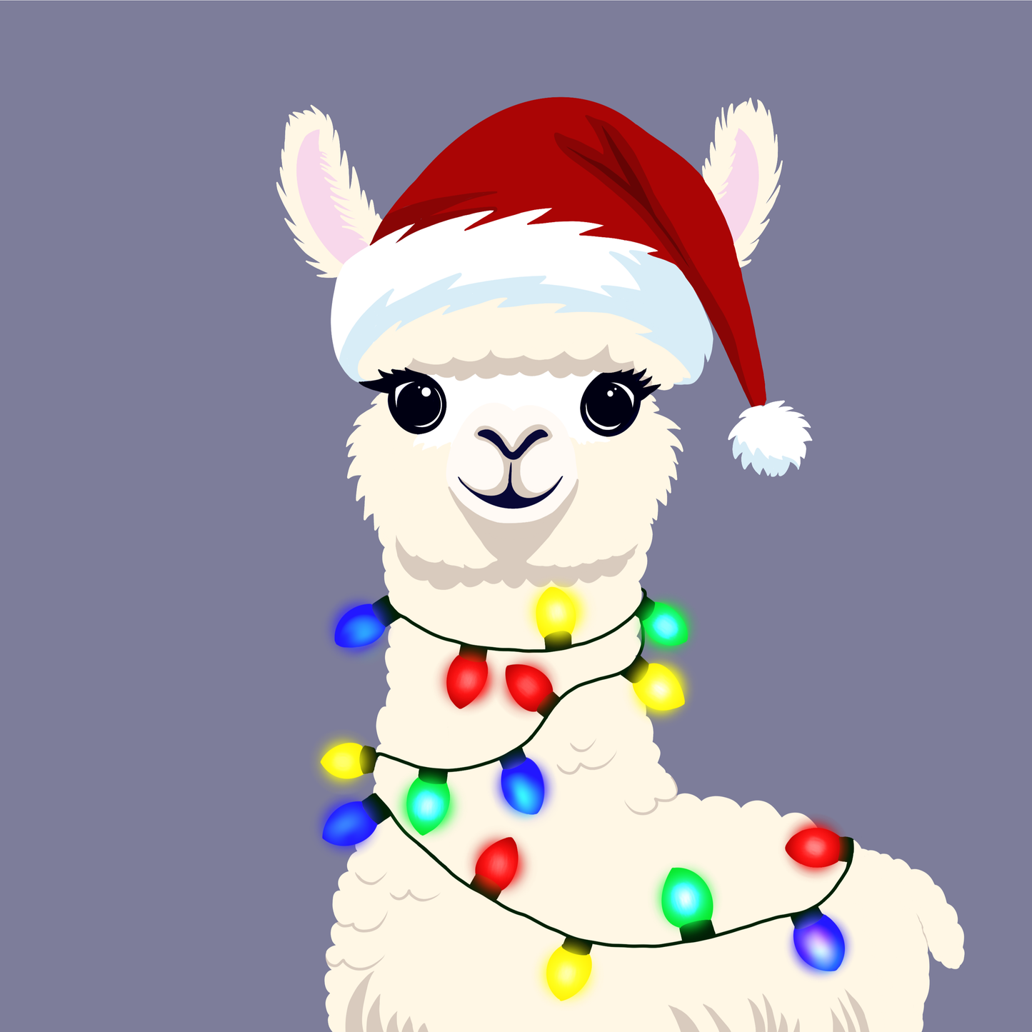 Christmas Theme Acrylic Kit - Festive Llama