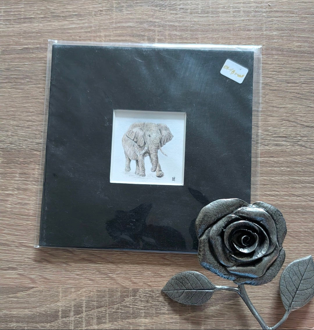 Original artwork - Mini drawing Elephant