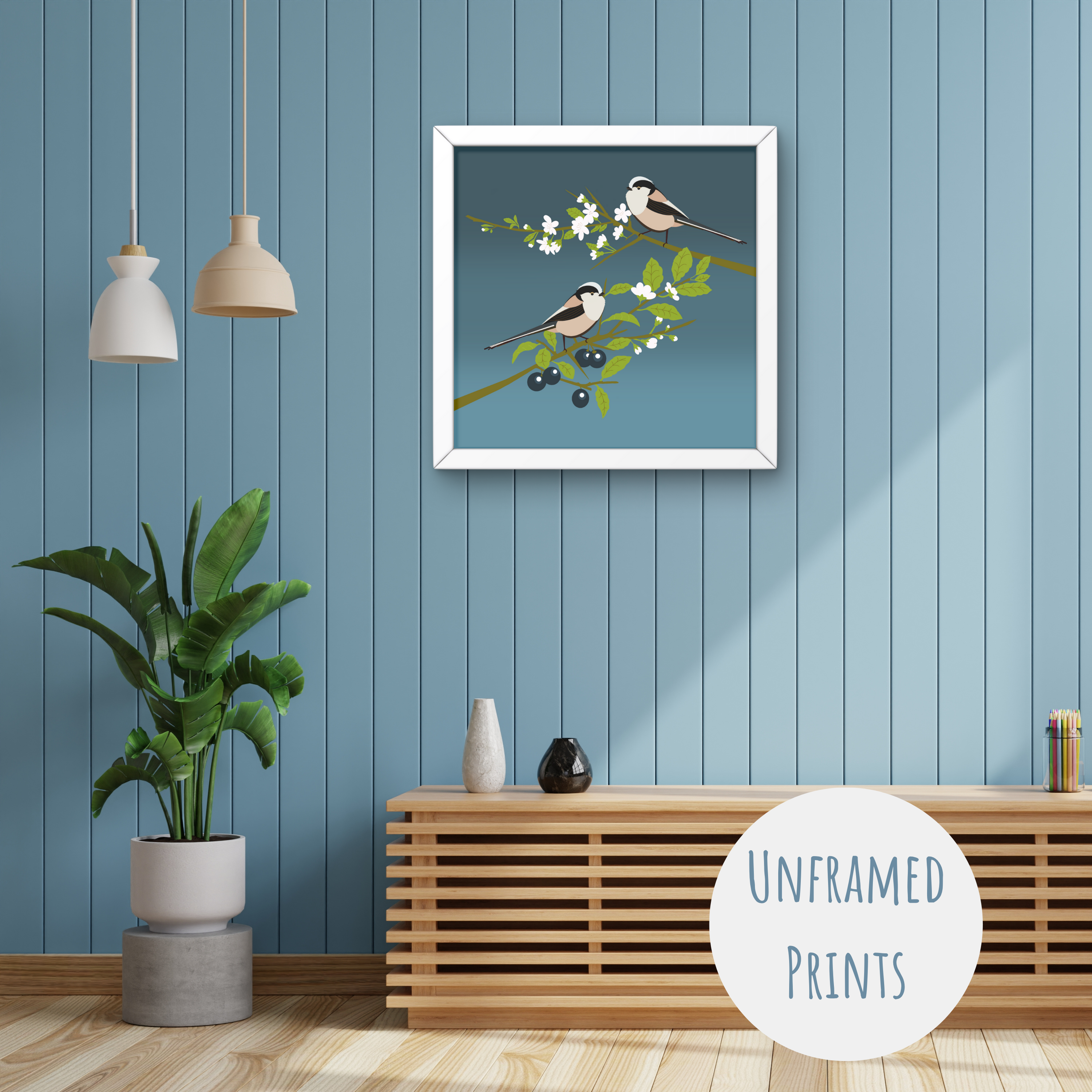 Long Tailed Tits - Art Print – Blue Tulip Art & Design