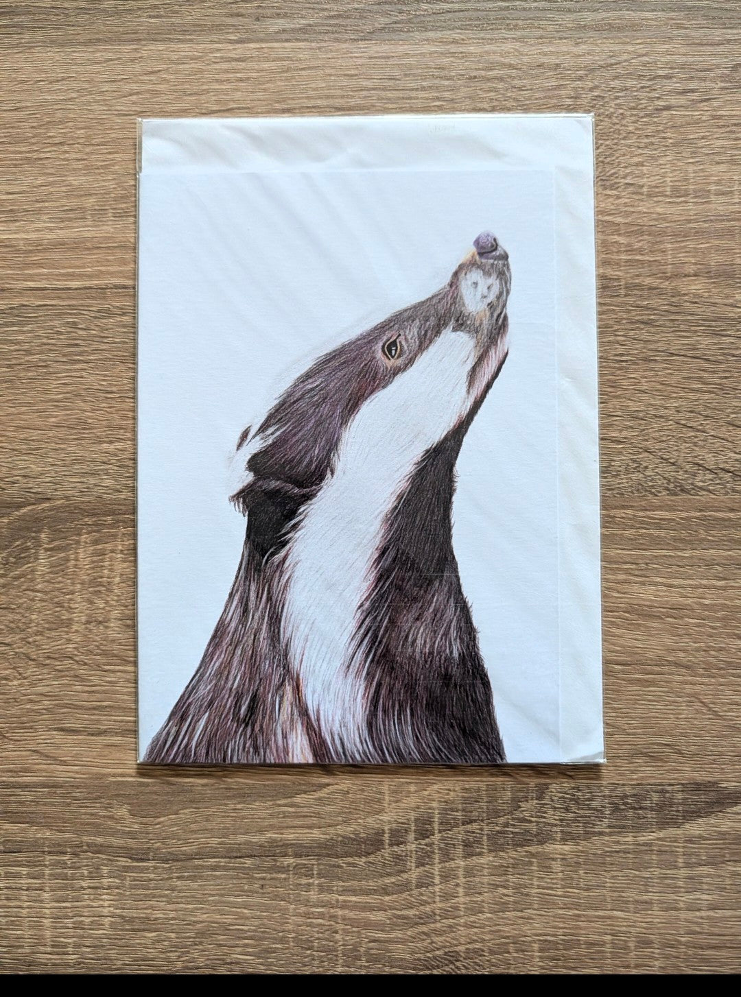 Greeting Card - Badger