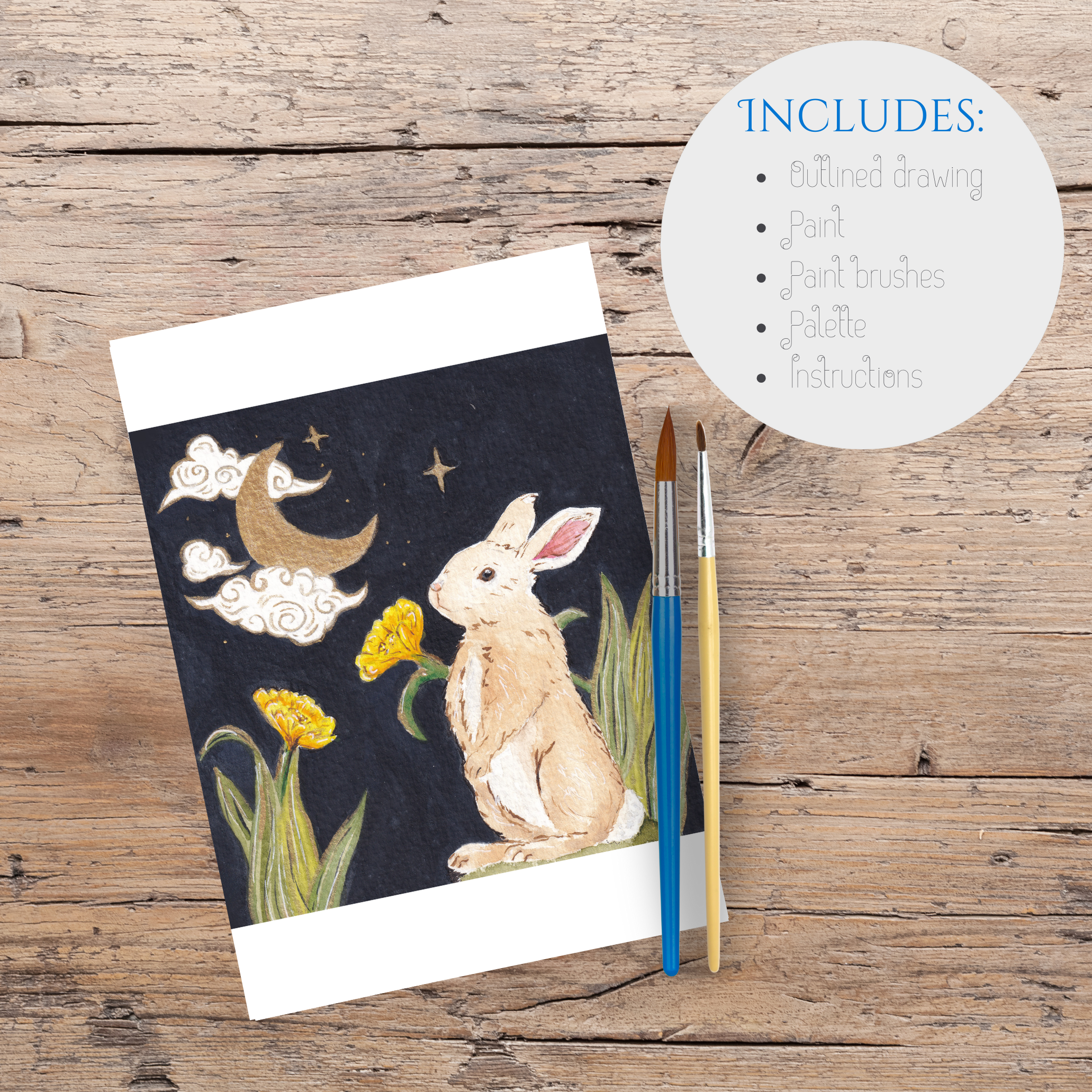 Watercolour Kit - Rabbit – Blue Tulip Art & Design