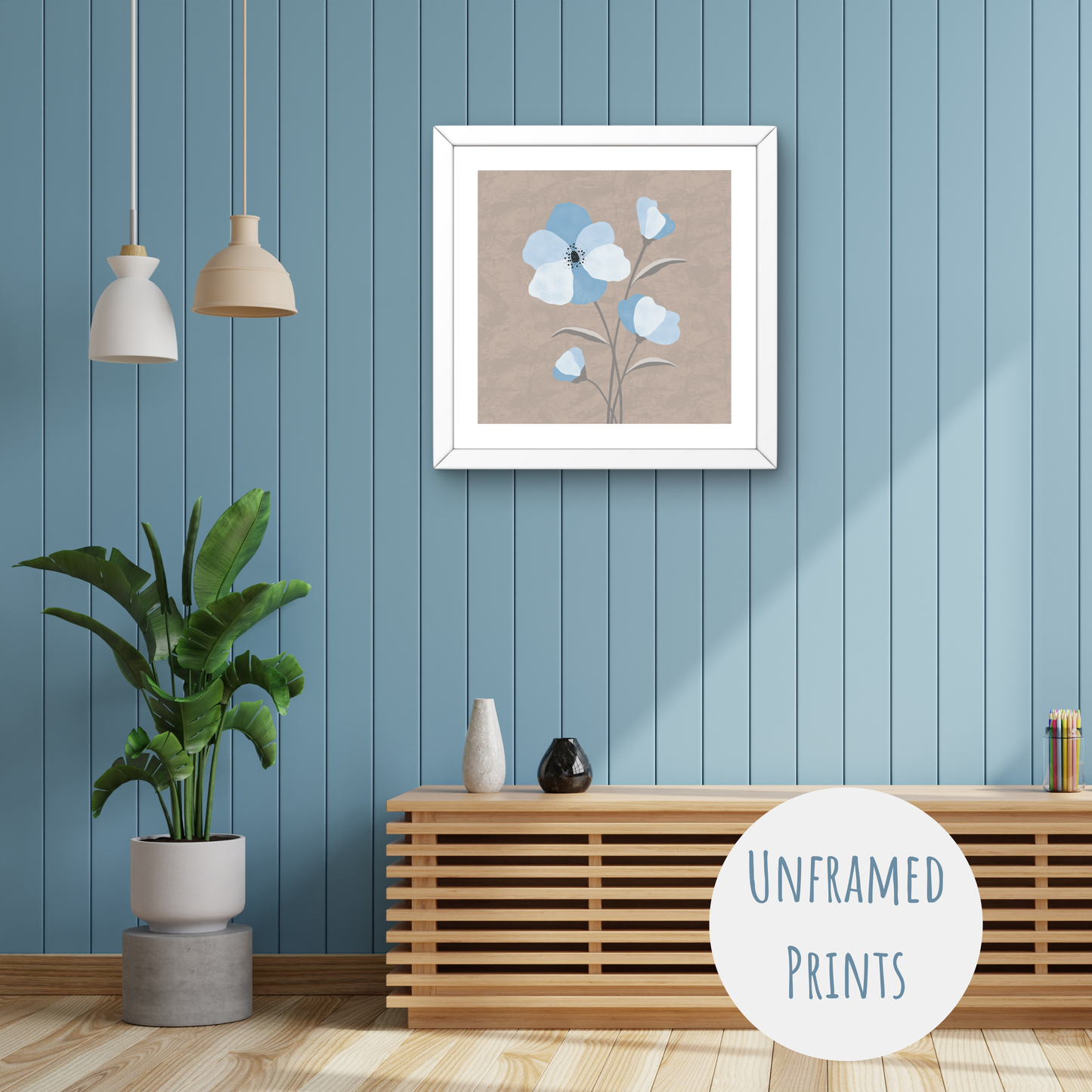 Blue Poppies - Art Print