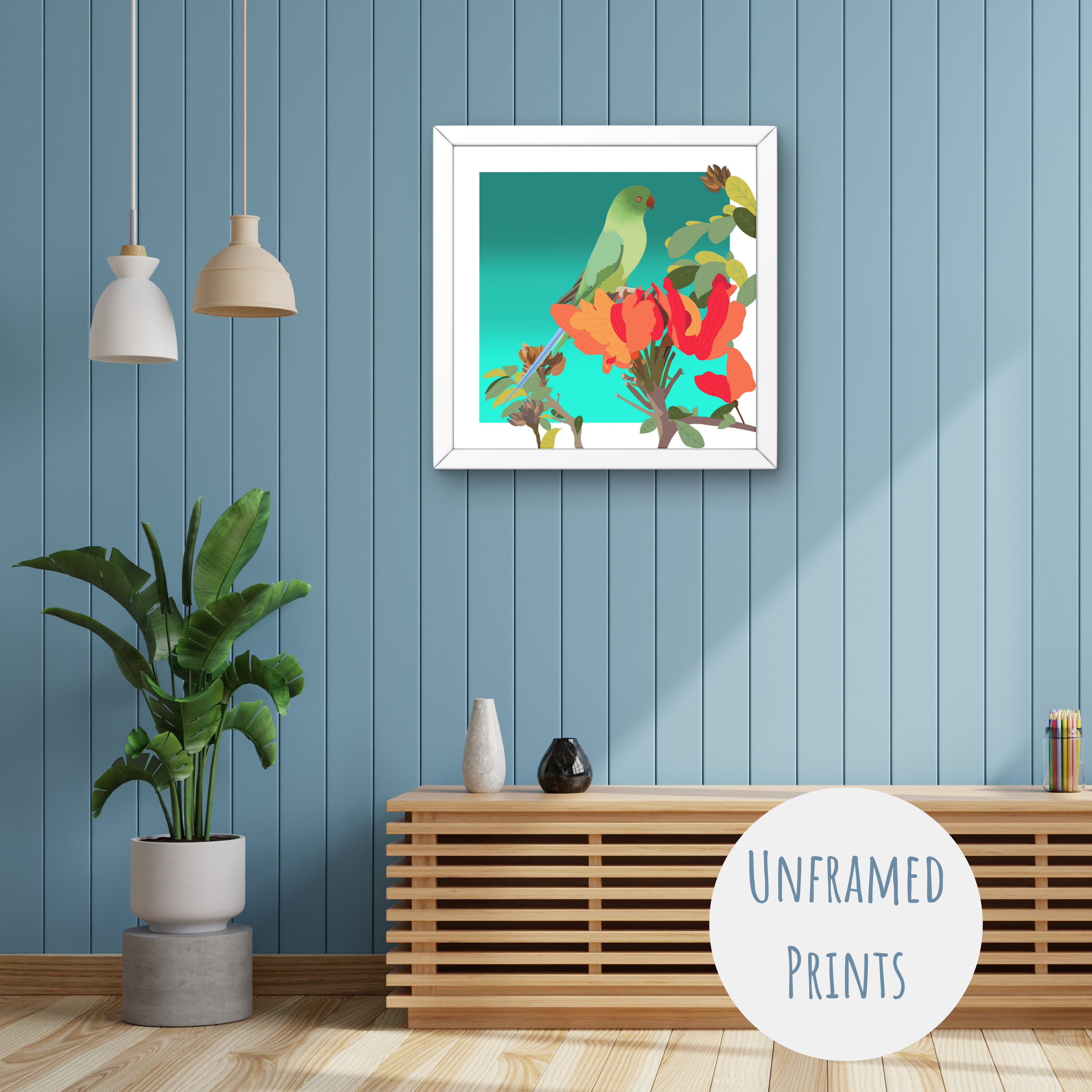 Parakeet - Art Print – Blue Tulip Art & Design