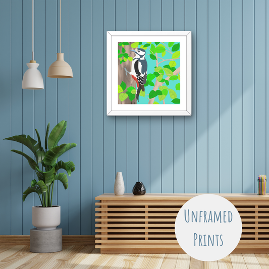 Great Spotted Woodpecker - Art Print