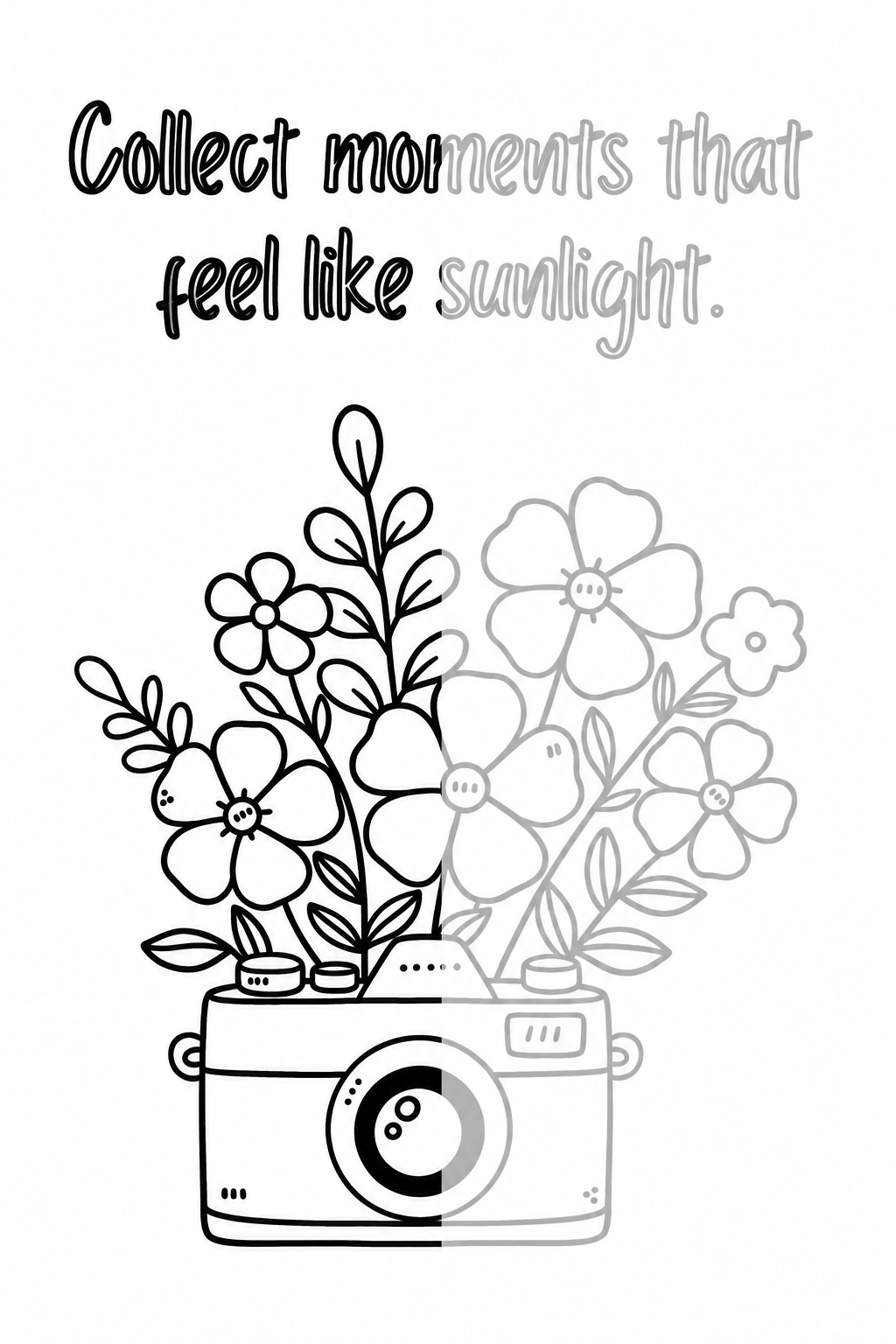 Bloom & Breathe - Ink Tracing Book