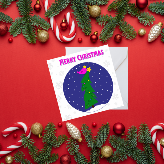 Square Christmas cards - Mixed  - Pack of 5