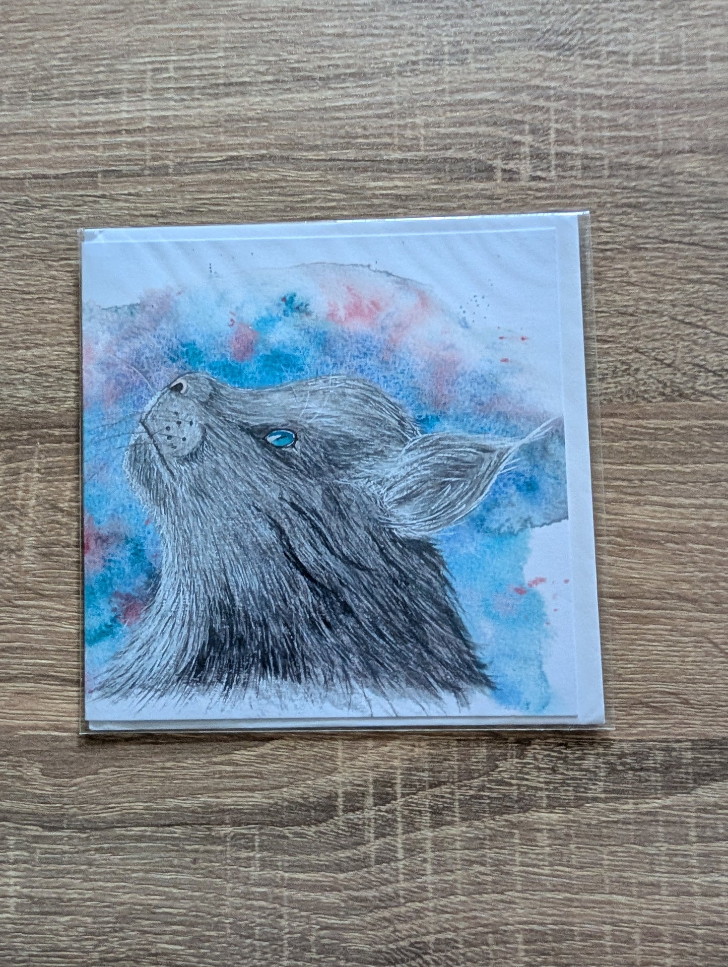 Greeting Card - Moon Kitty