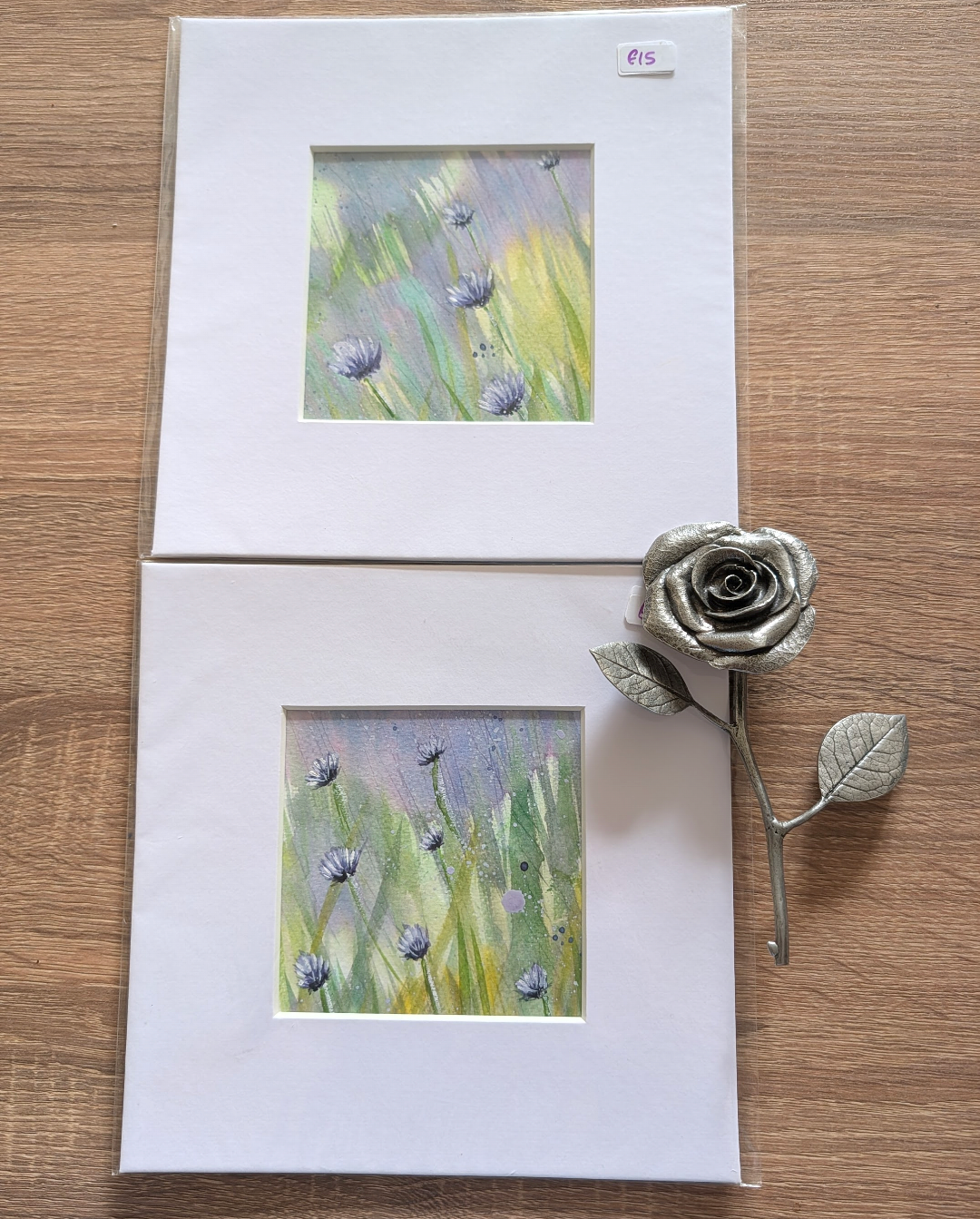 Original artwork - Set of two original works - Cornflowers