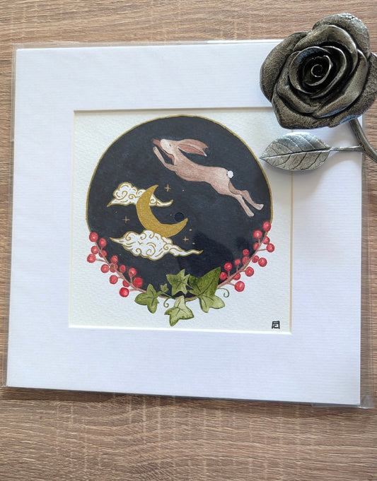 Original artwork - Hare and the Moon