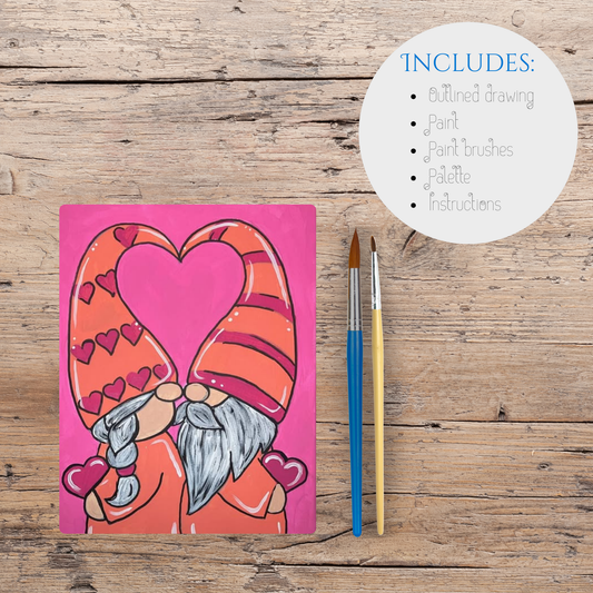 Acrylic Kit - Valentine's kissing ginomes - Mini