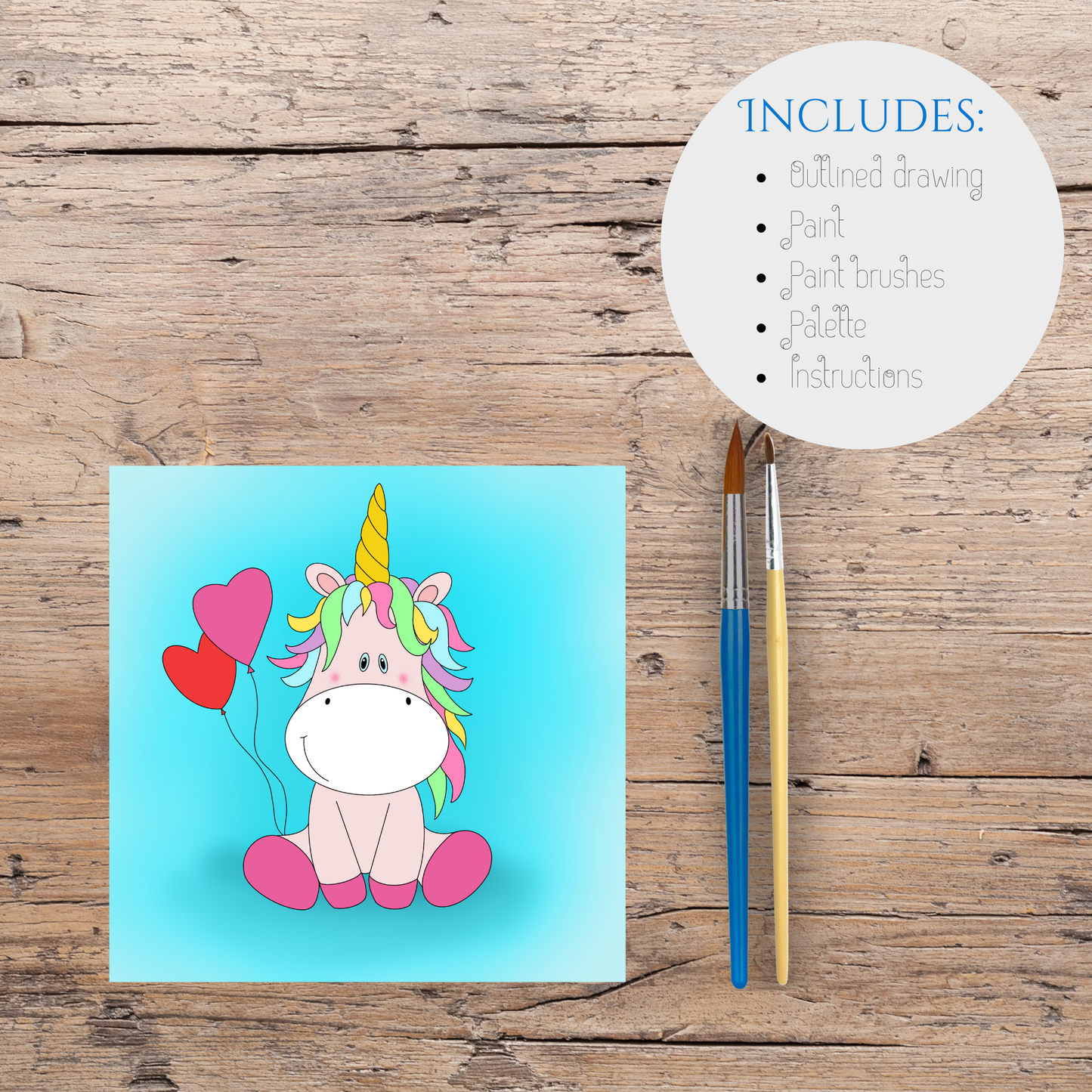 Acrylic Kit - Valentine's Unicorn - Mini