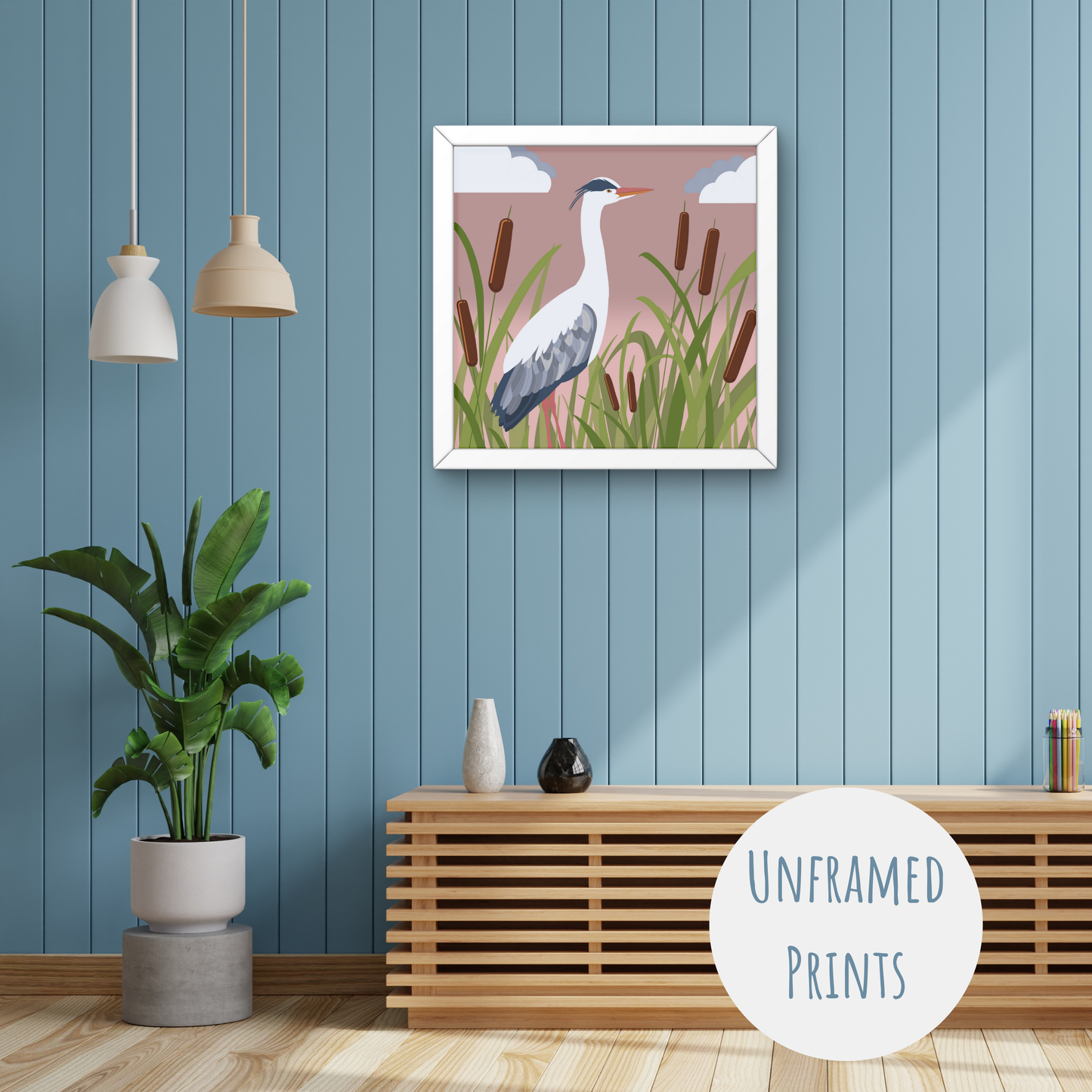 Heron - Art Print
