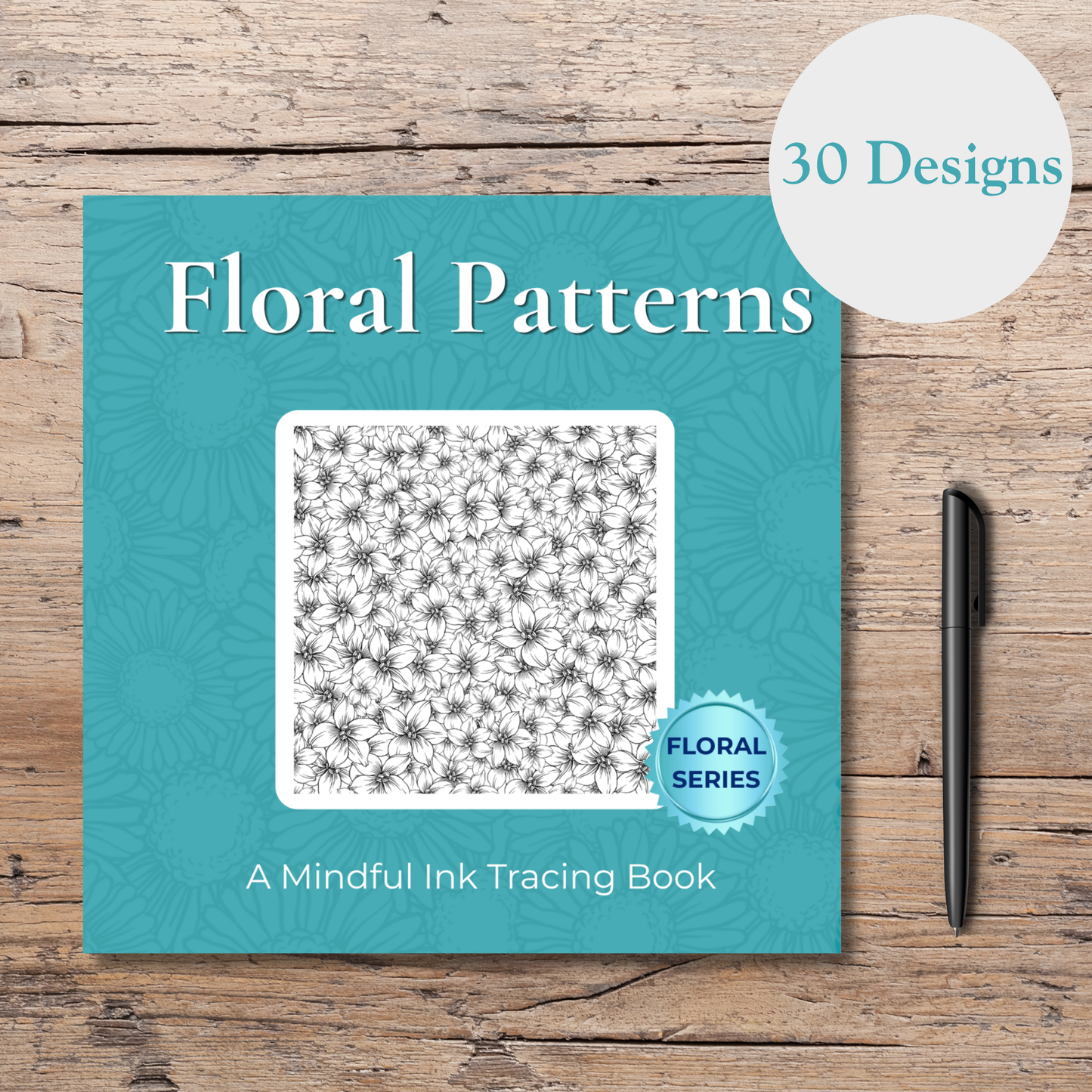 Floral Patterns - Ink Tracing Book