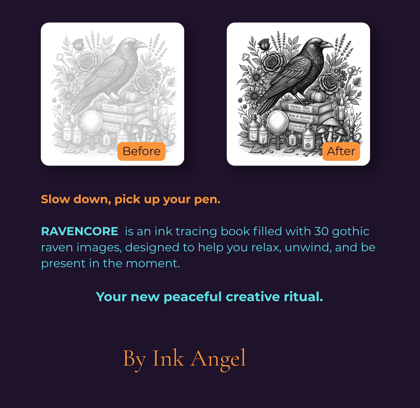 Ravencore - Ink Tracing Book