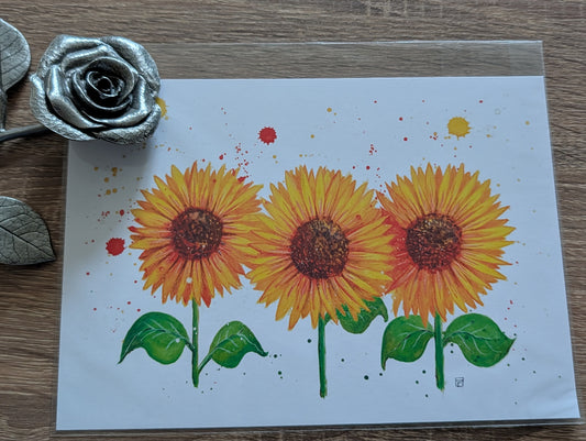A5 Print - Sunflowers