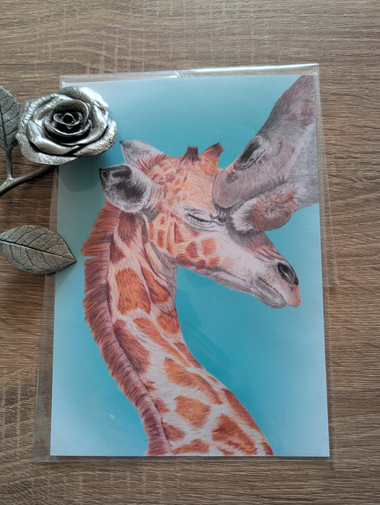 A5 Print - Giraffes