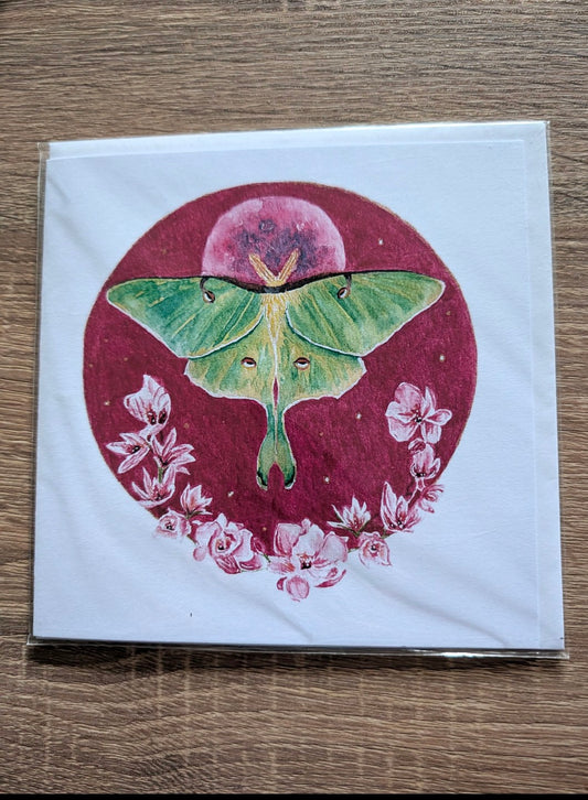 Greeting Card - Luna Moth