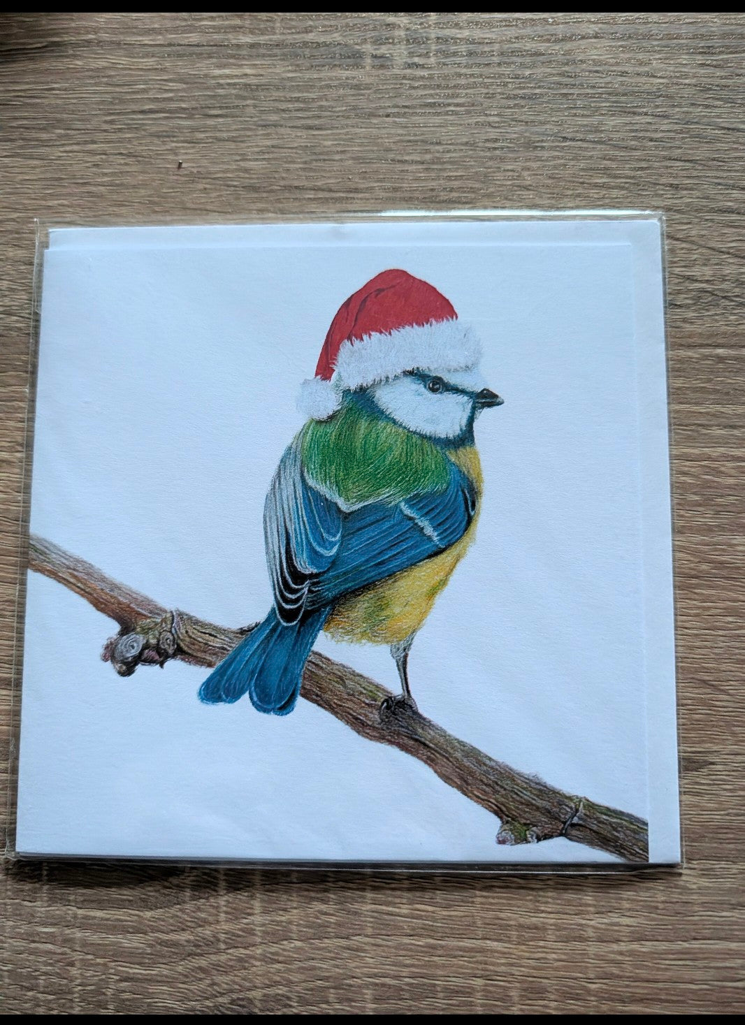 Christmas Card - Christmas Blue Tit