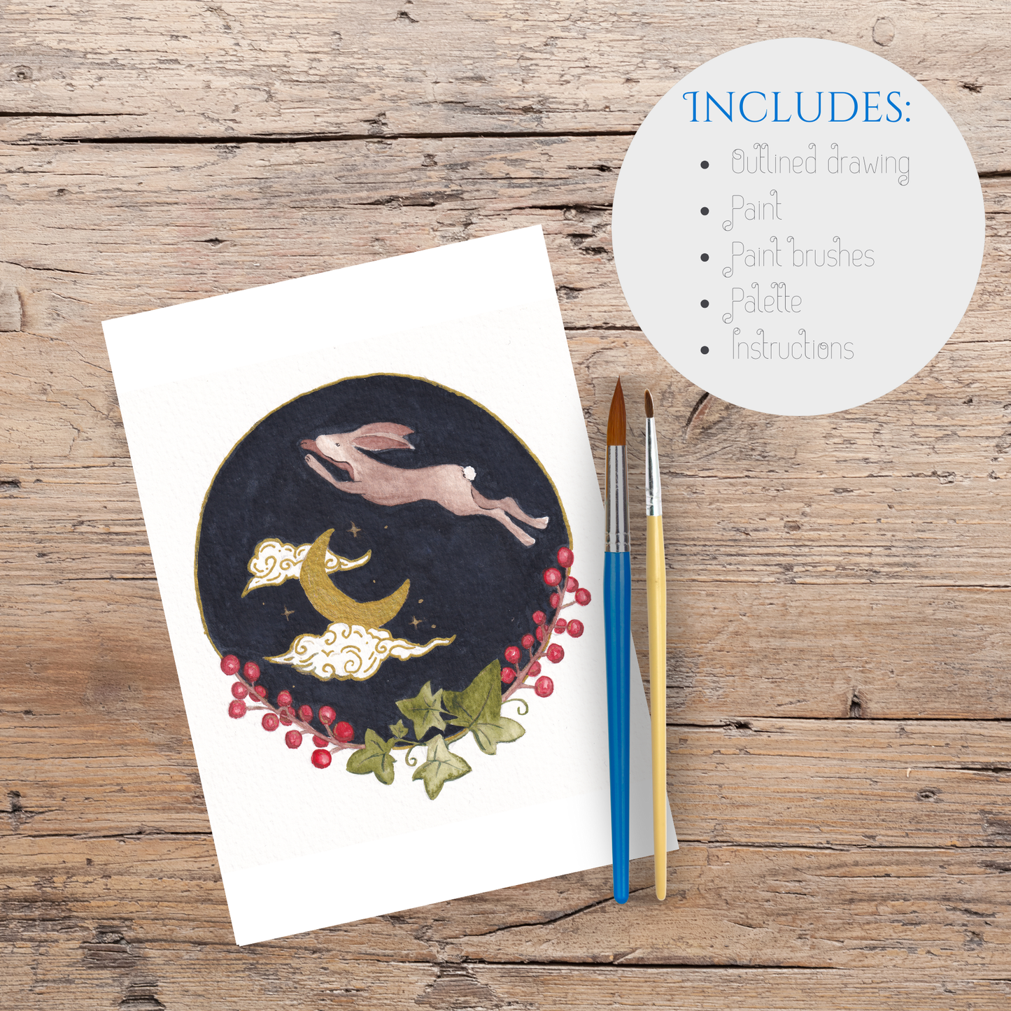 Watercolour Kit - The Hare and the Moon