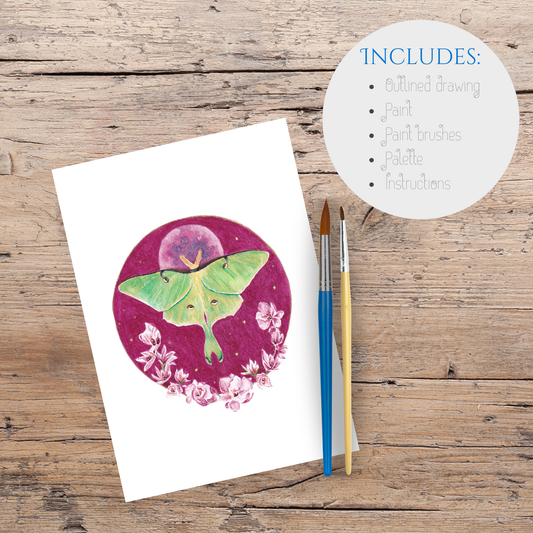 Watercolour Kit - Luna Moth