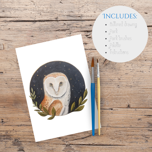 Watercolour Kit - Barn Owl